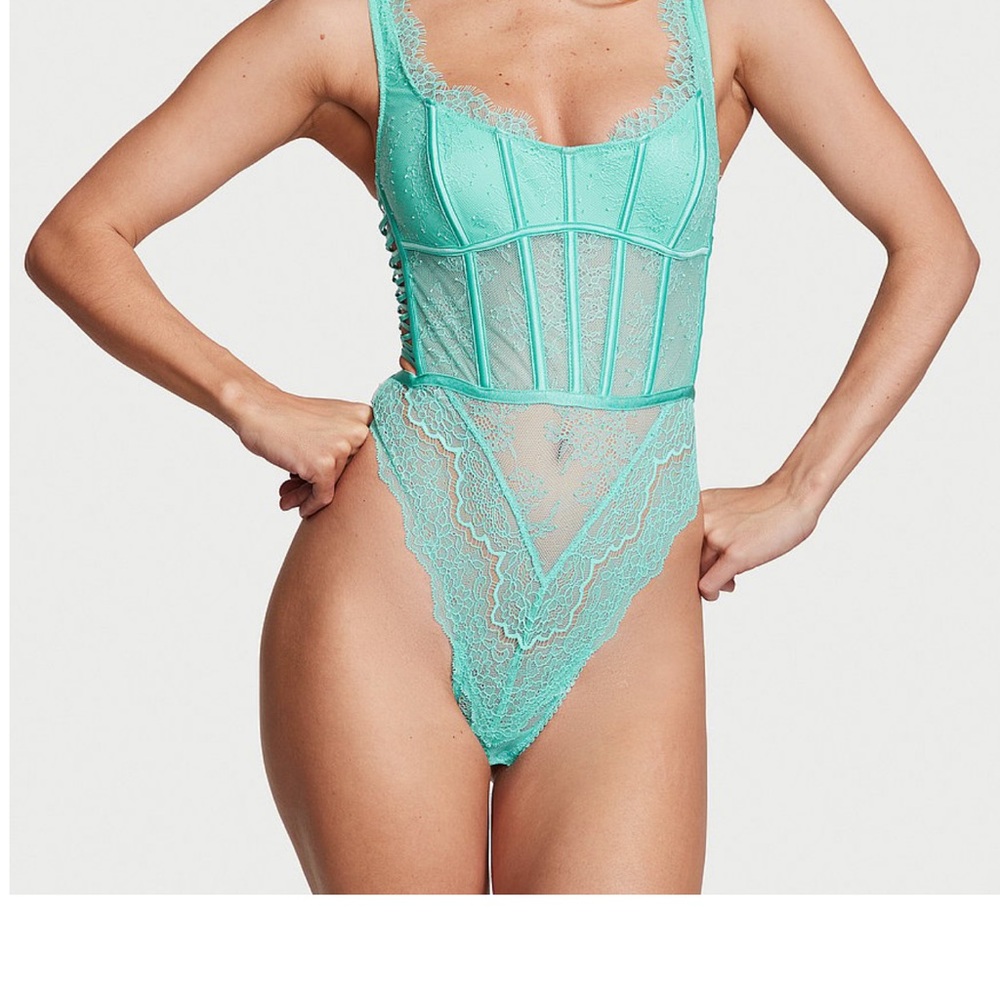 Aqua Lace Bodysuit